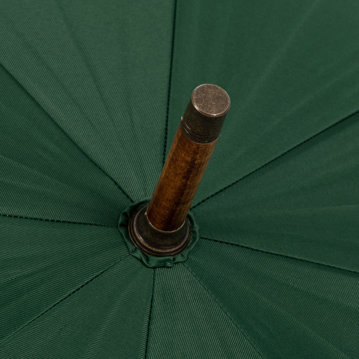 Francesco Maglia x MJ: Stick Umbrella "Lord" with Solid Wood Frame and Deer Horn Handle - purely handmade